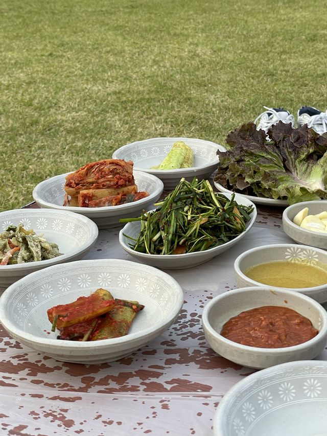 < 남양주 맛집 > 잔디밭 돗자리 위에서 먹는 멧돼지 고기, 금남 멧돼지 🏕️