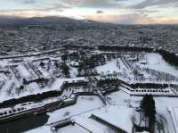 มาชิลชมวิวสวนมุมสูงจาก Goryokaku Tower