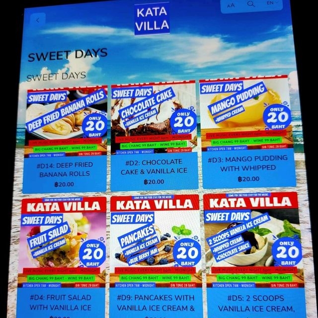 KATA Villa ดินเนอร์สุดหรู ราคาสุดประหยัด