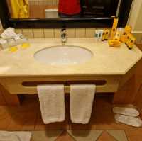 Room and bathroom at the Sharm hotel