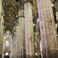 INTERIOR OF THE MASSIVE DUOMO