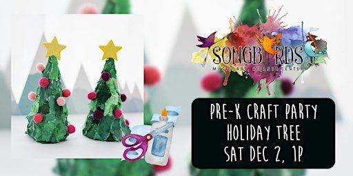 PreK Craft Party at Songbirds- Holiday Tree | Songbirds Music, Art, & Dance Center