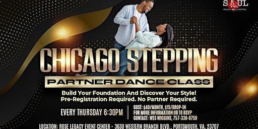 Portsmouth - Beginners Chicago Stepping Partner Dance Class | Rose Legacy