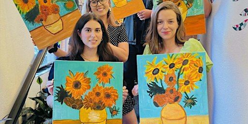 Paint and Sip - Van Gogh's Sunflowers (BYO Drinks and Nibbles) | Paintelaide - Adelaide's Paint and Sip Studio