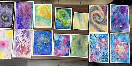 Watercolor Galaxies with KT Leuschen | Scraplanta Creative Reuse