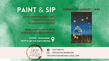 Paint & Sip Workshop - Firefly jar (Learn how to paint!) | Bijlmerplein