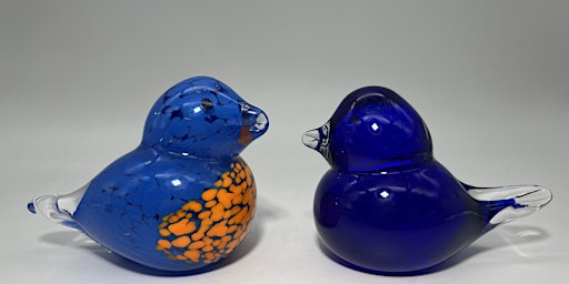 Bluebirds make great Peeps, you know ALL Birds! Make a Bird Paperweight! | Glass Arts Indiana