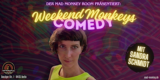 Weekend Monkeys Comedy | MAIN SHOW 20:00 UHR | Stand-up im Mad Monkey Room | Mad Monkey Room - Comedy Berlin | Comedy Club