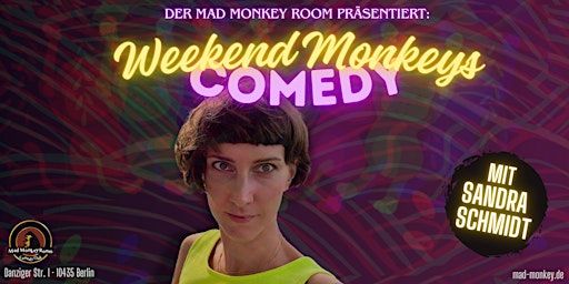Weekend Monkeys Comedy | MAIN SHOW 20:00 UHR | Stand-up im Mad Monkey Room | Mad Monkey Room - Comedy Berlin | Comedy Club