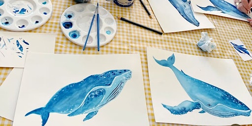 Evening Art Class - Paint Whales in Watercolour | Bison Beer | Bison Beach Bar @ Sea Lanes
