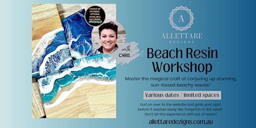 ✨Ride the Wave: Coastal Dream Resin Art Workshop in Cardiff | Allettare Dezigns