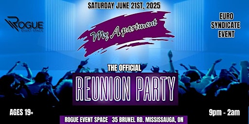 My Apartment Reunion Party | Rogue Nightclub
