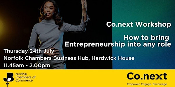 Co.next Workshop – How to bring Entrepreneurship into your role | Hardwick House