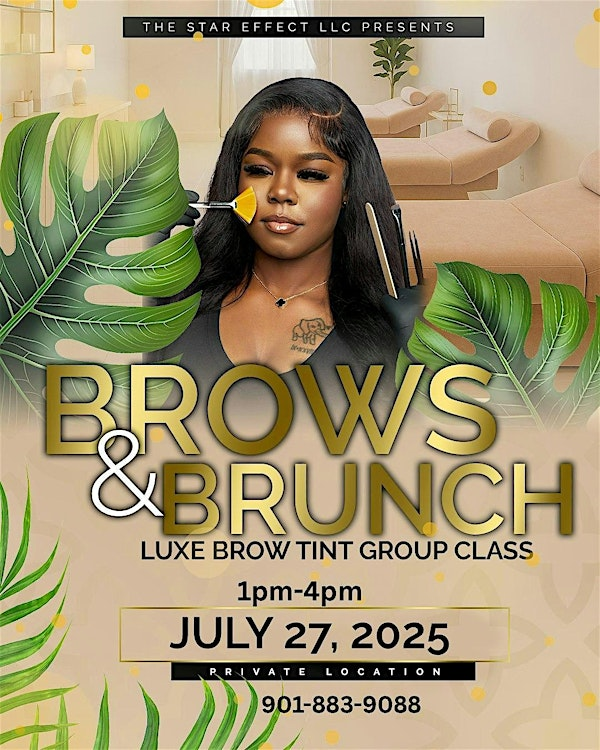 Brows and Brunch Luxe Group Brow Tint Class | Slate Studio