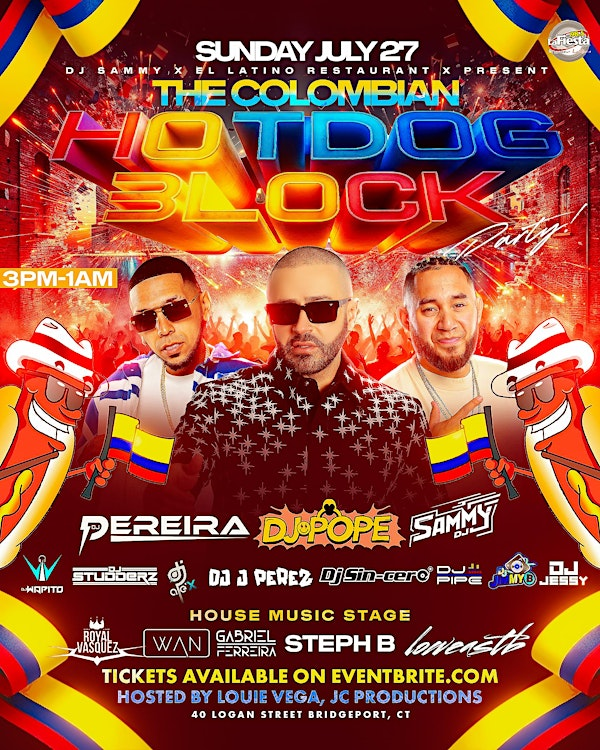 THE COLOMBIAN HOTDOG BLOCK PARTY | 40 Logan St