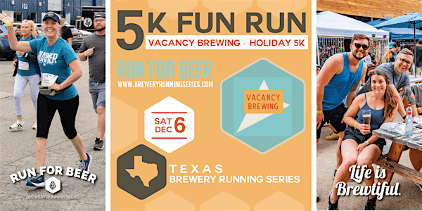 5k Beer Run x Vacancy Brewing | '25-'26 TX Brewery Running Series | Vacancy Brewing