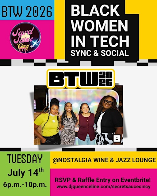 Black Women In Tech (Sync & Social) | Nostalgia Wine & Jazz Lounge