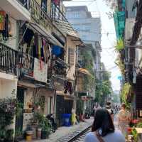 Iconic Hanoi train street