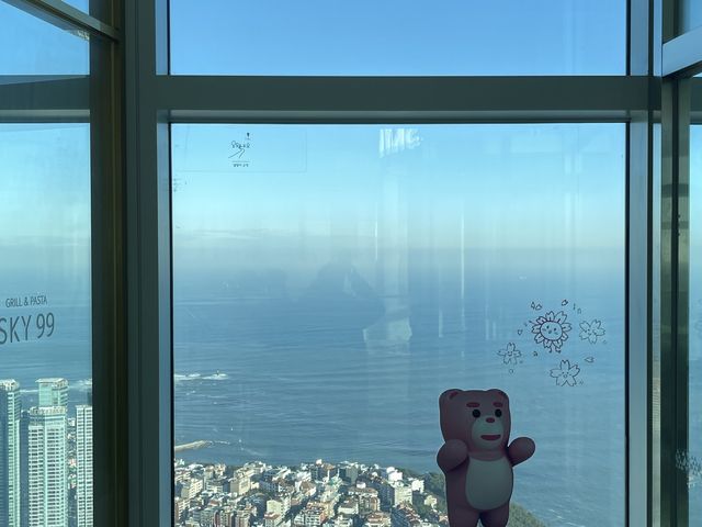 부산 해운대 바다뷰를 100층에서 볼수 있는 엑스더스카이💙