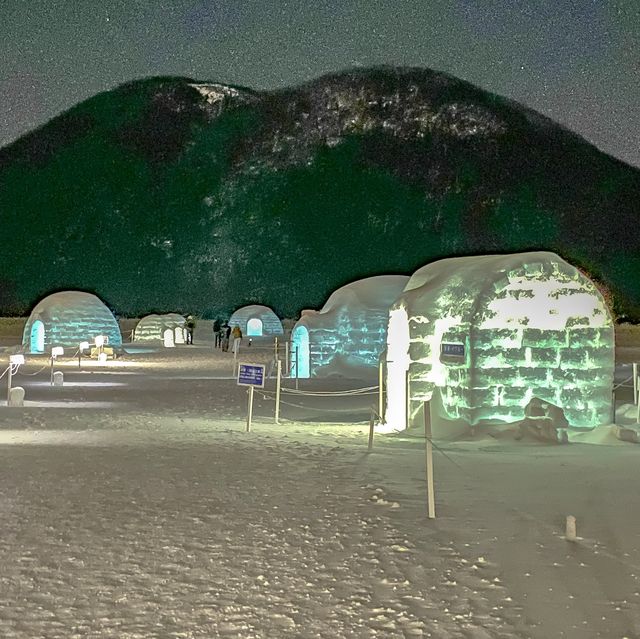 夜の然別湖コタン