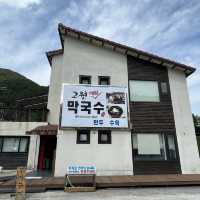 물놀이하고 먹는 메밀 막국수와 수육 !!