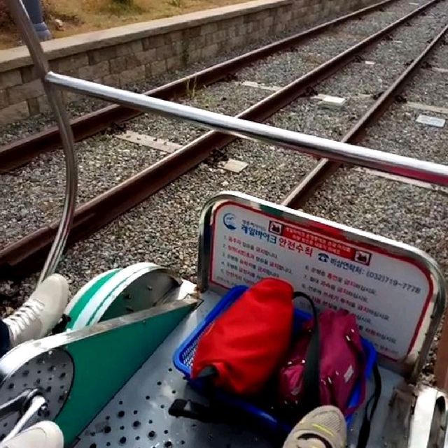 Seaside Rail Biking in Incheon