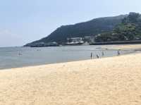 Silvermine Beach for picnic in Mui Wo Island. 