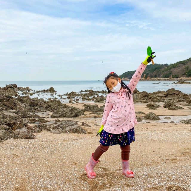 👍을왕리 선녀바위해수욕장 아이들 우정여행 🤩🥰😍