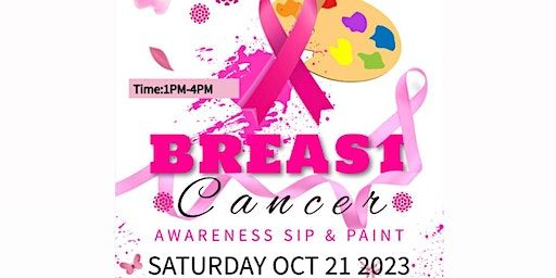 Breast Cancer Awareness sip & paint | Creation studio X