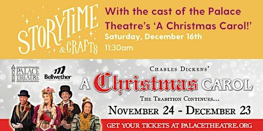 Storytime & Craft with the cast of 'A CHRISTMAS CAROL'! | Bookery Manchester