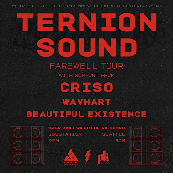 TERNION SOUND: " Farewell Tour" with Criso | Substation