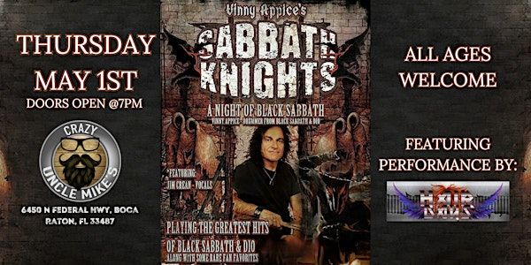 Sabbath Nights with Vinny Appice of Black Sabbath & Dio | Crazy Uncle Mikes