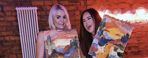 Boozy Brushes, Drag Dreamy Electro Landscapes Paint Party! Glasgow | Blue Dog