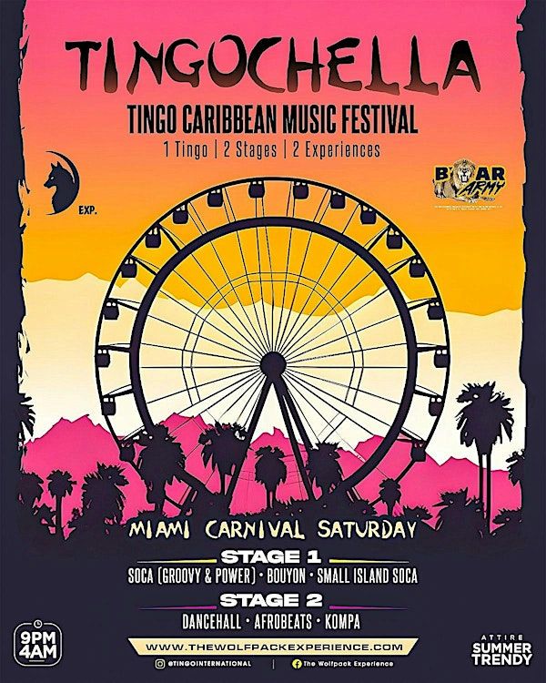 TINGOCHELLA (MIAMI CARNIVAL SATURDAY) | To be announced