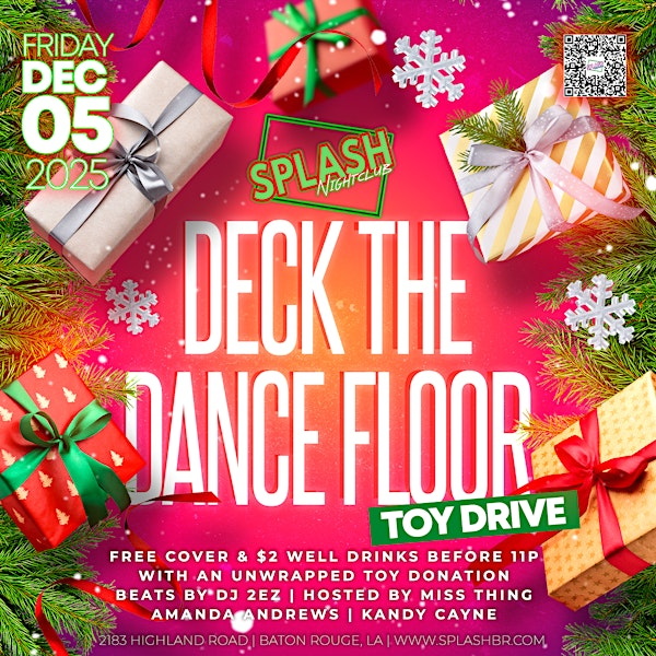 Deck the Dance Floor - Toy Drive | SPLASH NIGHTCLUB