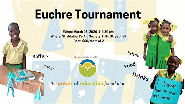 March 8 - Euchre Tournament to benefit The Power of Education Foundation | St Adalbert's Fraternal Aid