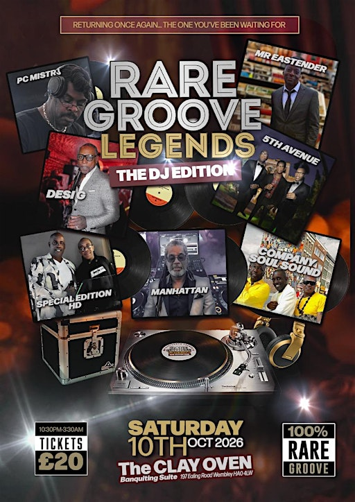 Rare Groove Legends | The Clay Oven