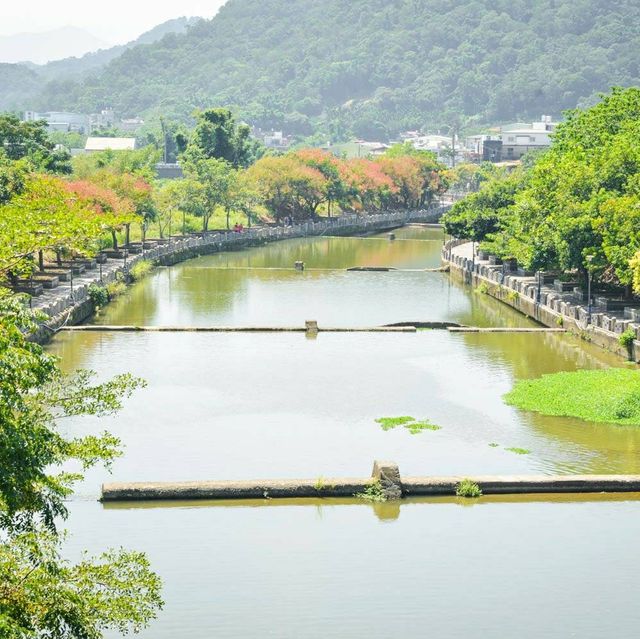 新竹關西 牛欄河親水公園+東安古橋 拍照優美