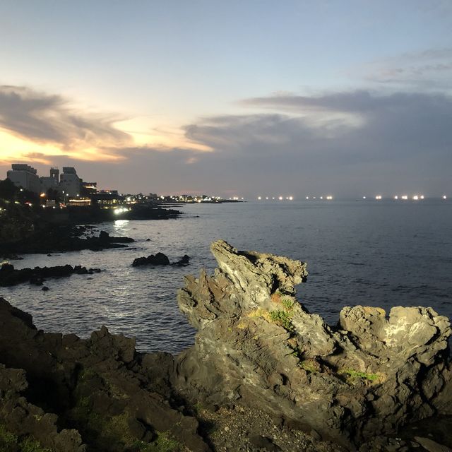 韓國濟州島🌄梨湖海邊觀日落