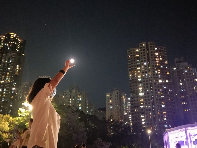 Touch the full Moon on Mid Autumn Festival 