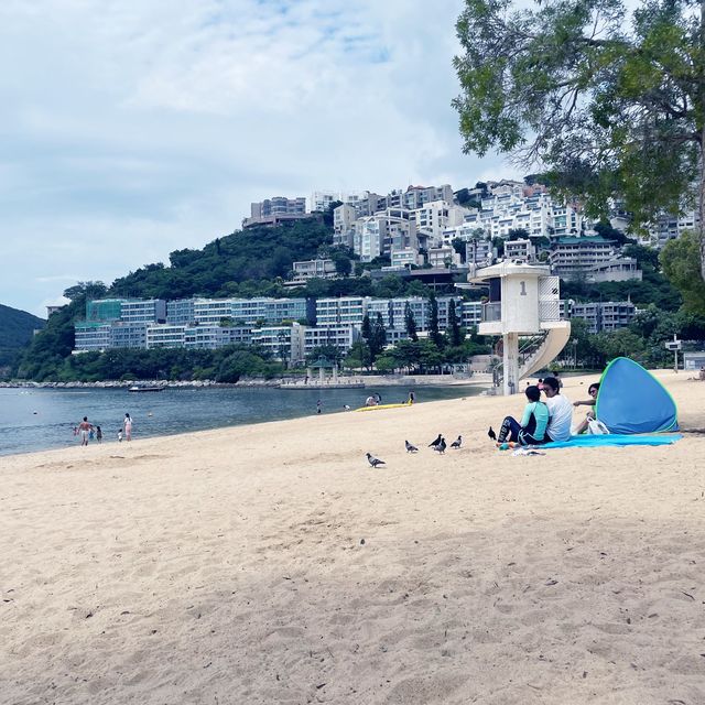 Upscale Beach with Shade Trees