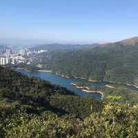 Needle hill and stunning view of Shing mun water reservoir 