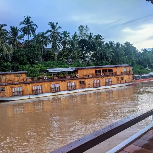 sunset cruise on the Mekong river 