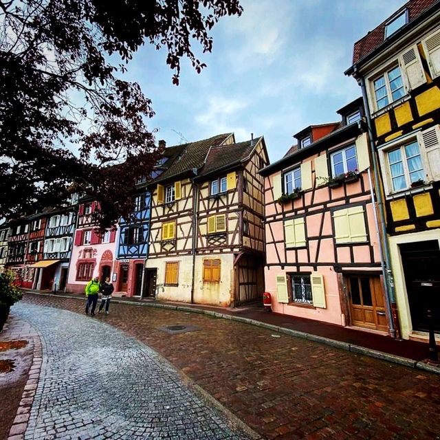 Colmar, medieval cobblestone streets town