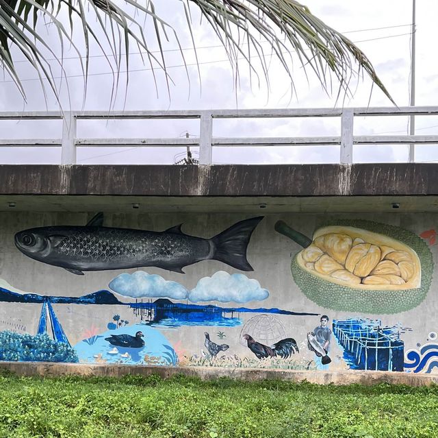 Check out artwork under highway 