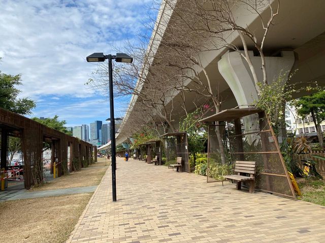 從觀塘海濱公園欣賞維港