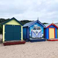 Bright and colourful bathing boxes
