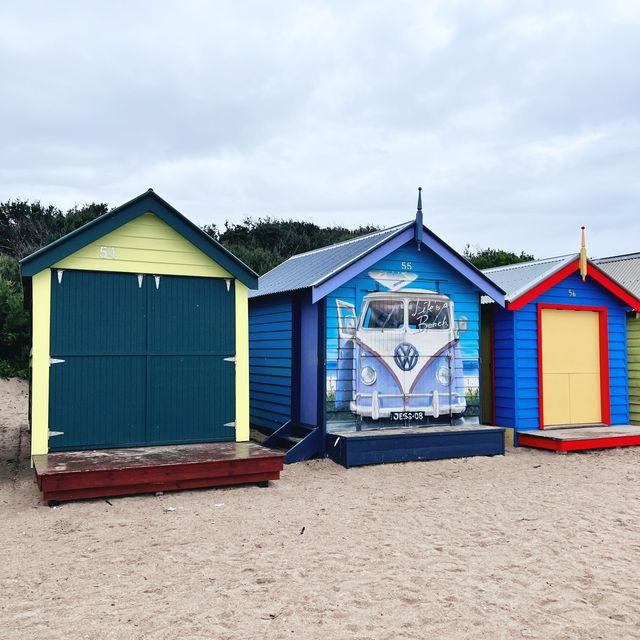 Bright and colourful bathing boxes