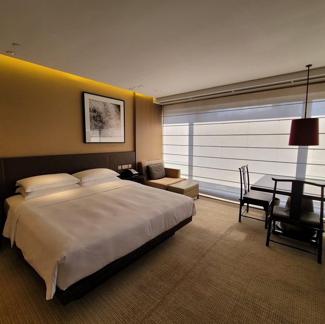 Grand Hyatt Hotel in Wan Chai, located on the waterfront, also connected to convention center