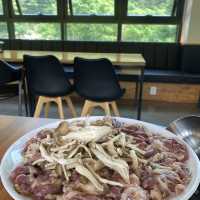 지리산 함양의 흔한 오리고기집 뷰